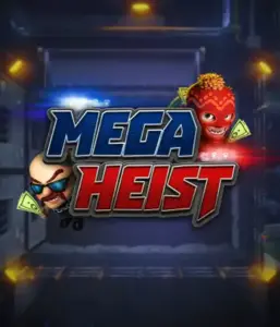 Step into the exciting world of Mega Heist slot by Relax Gaming, highlighting quirky characters ready to pull off a bank heist. This image portrays the intensity of the heist with its dynamic logo and an ominous vault backdrop. Great for fans of heist movies, offering a captivating escape. 