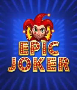 Experience the colorful world of Epic Joker slot by Relax Gaming, highlighting a cheerful joker with a vivid hairstyle amid a sparkling blue background. This graphic depicts the light-hearted spirit of classic slots, perfect for players who enjoy a nostalgic touch, delivering a captivating gaming experience.